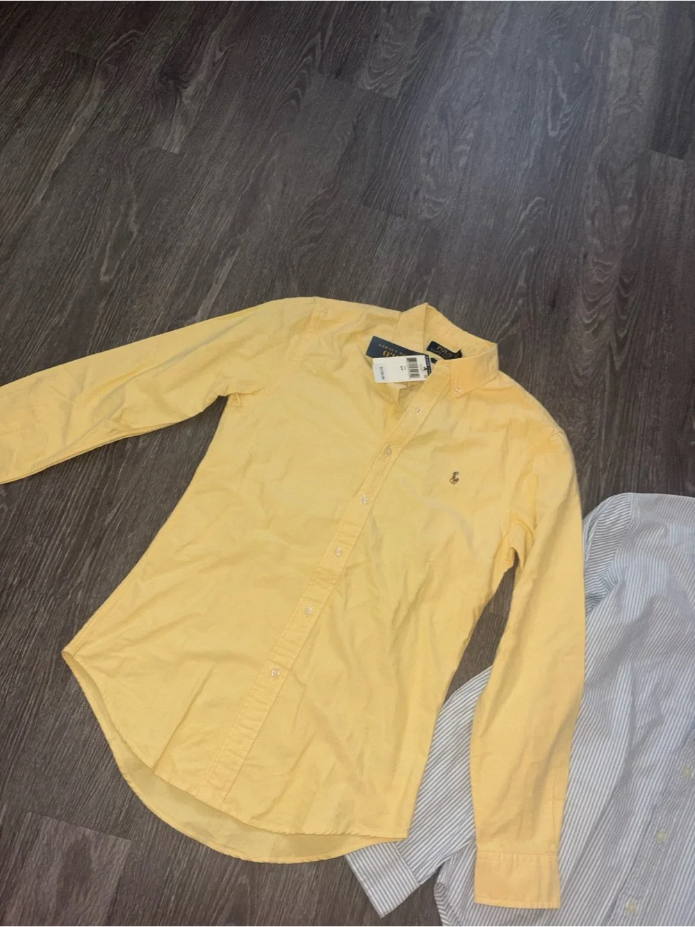 Polo by Ralph Lauren Yellow Cotton Button-Down Dress Shirt
